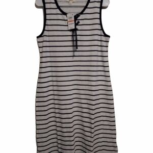 Style&Co striped NWT sleeve less small dress